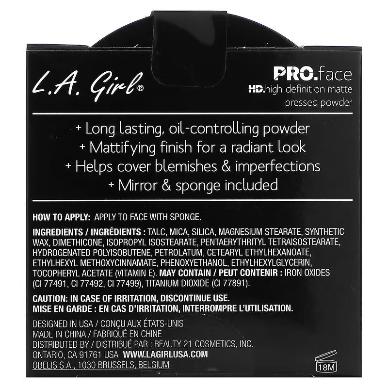 L.A. GIRL PRO FACE MATTE PRESSED POWDER FOUNDATION