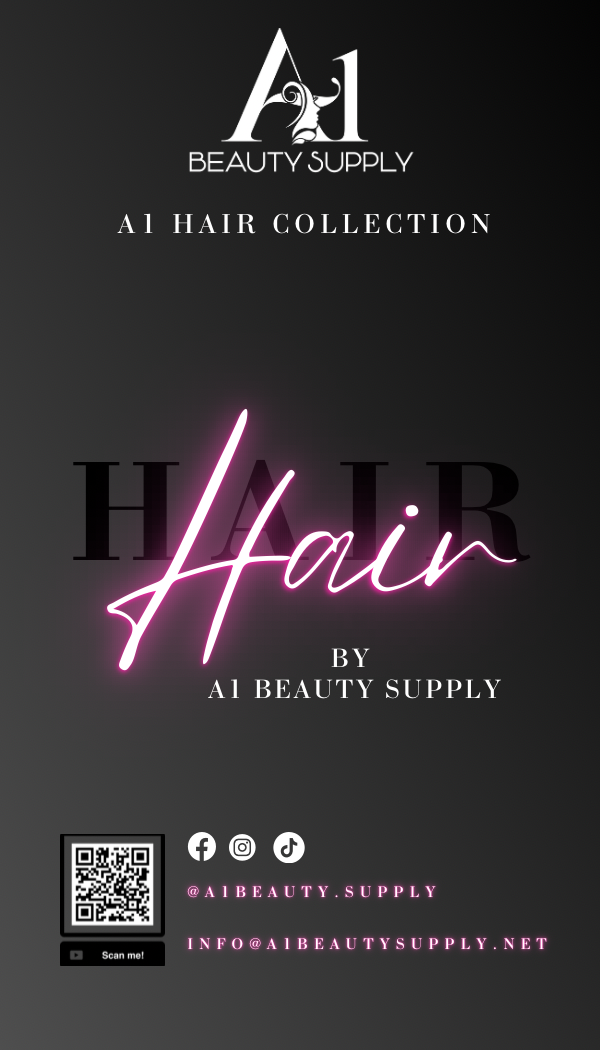 A1 Hair Collection| Raw Indian Bundle, Straight 1PC, Natural Black