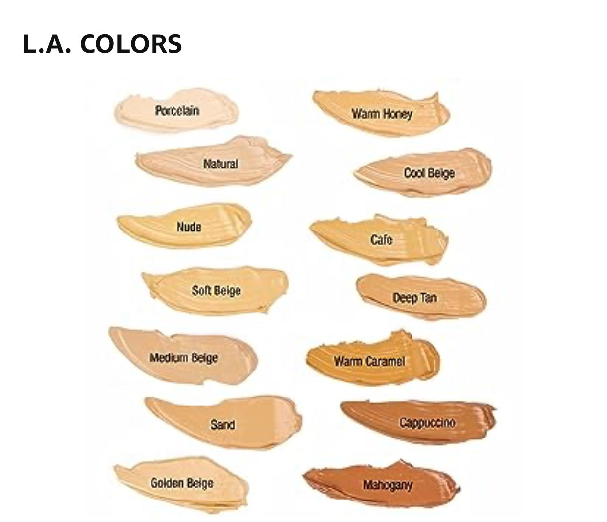 LA COLORS TRULY MATTE FOUNDATION, 1oz