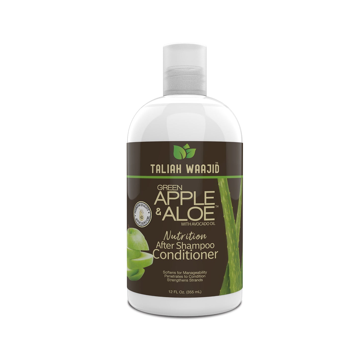 Taliah Waajid Green Apple and Aloe Nutrition After Shampoo Conditioner 12oz