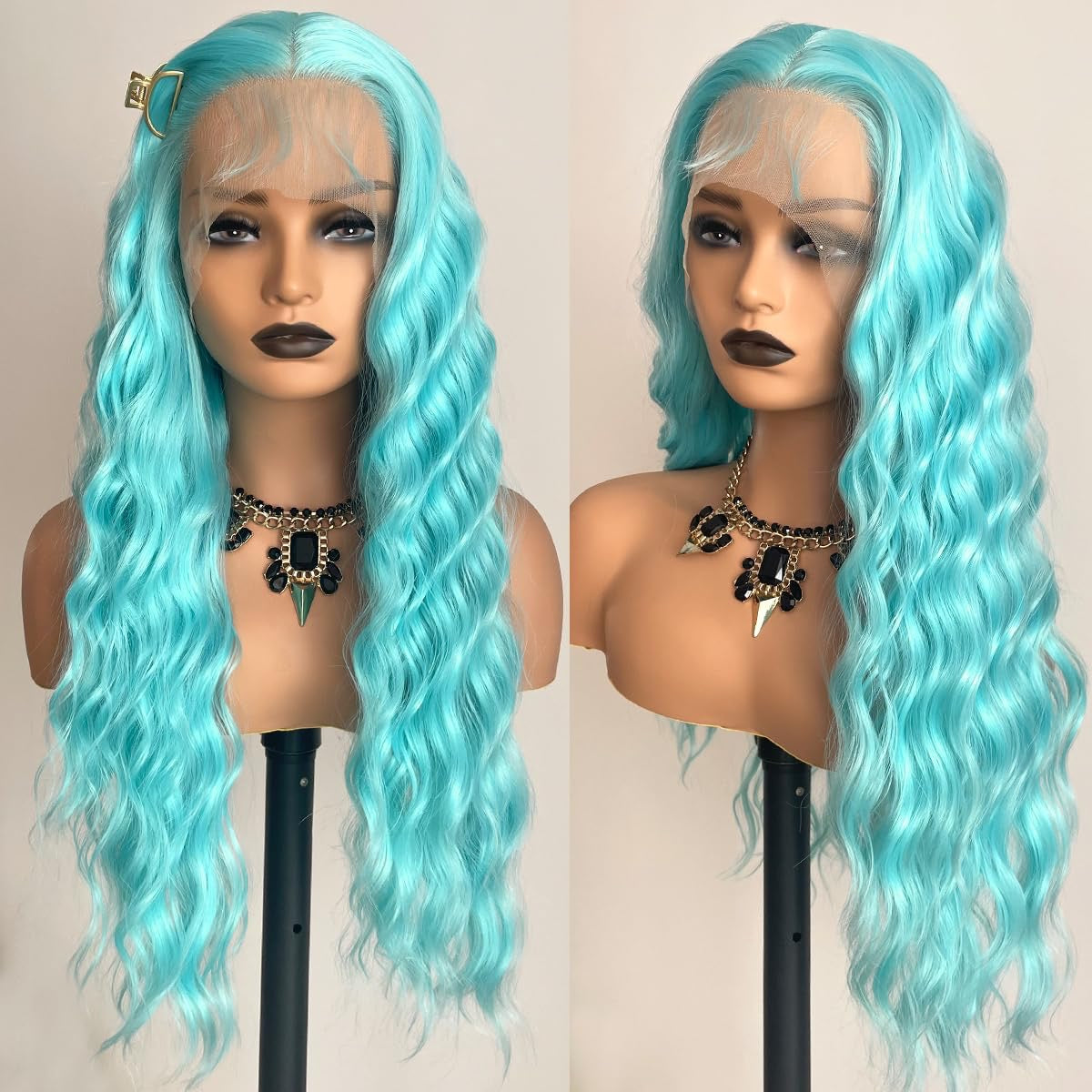 A1 Hair Collection| Long Wavy Lace Front Wig, Synthetic, 13X3 , 22 inch, Kira