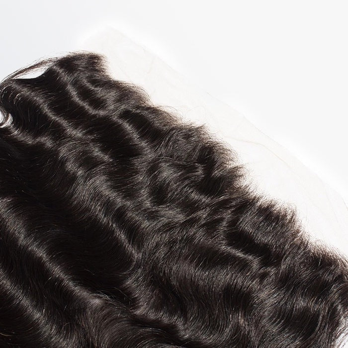 A1 Hair Collection|13" x 4" Body Wave Free Parted Frontal #1B Natural Black