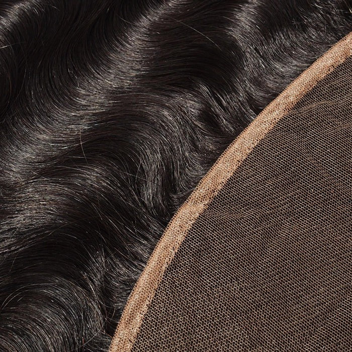 A1 Hair Collection|13" x 4" Body Wave Free Parted Frontal #1B Natural Black