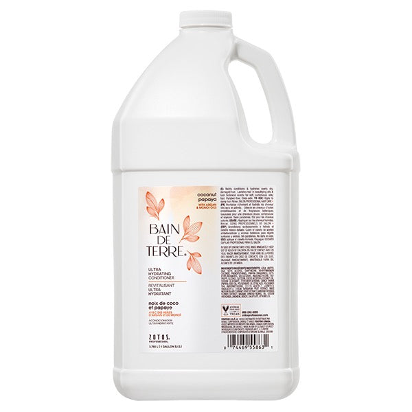 Bain De Terre Coconut Papaya Ultra Hydrating Conditioner, Gallon