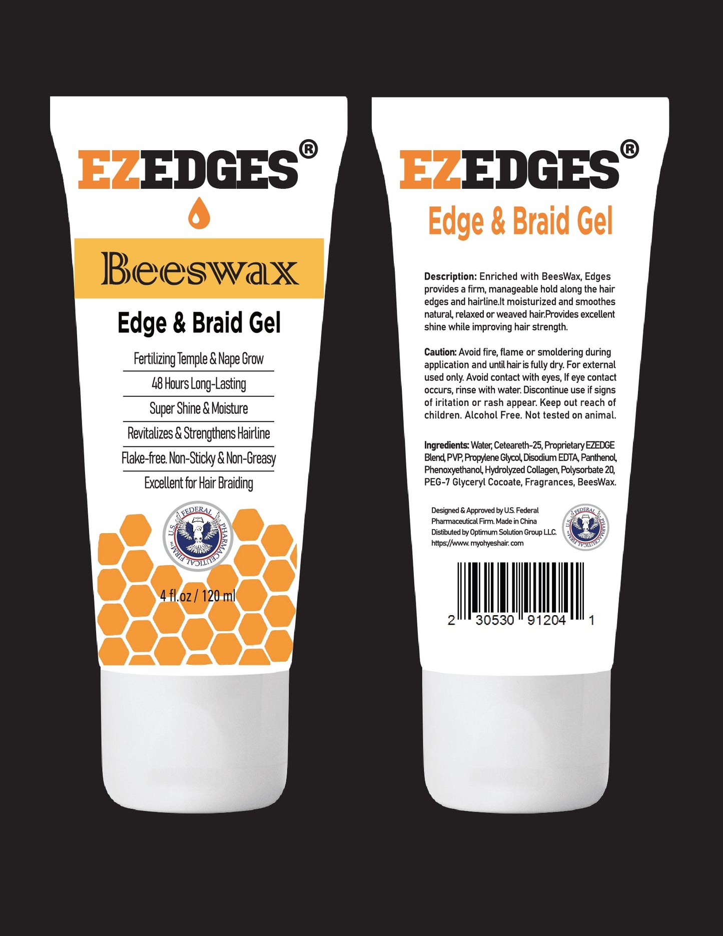 EZEDGES EDGE CONTROL GEL TUBE 4OZ