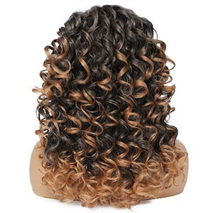 A1 Hair Collection| Long Curly Bob With Bangs, Highlights, Spiral Curls, Sharree