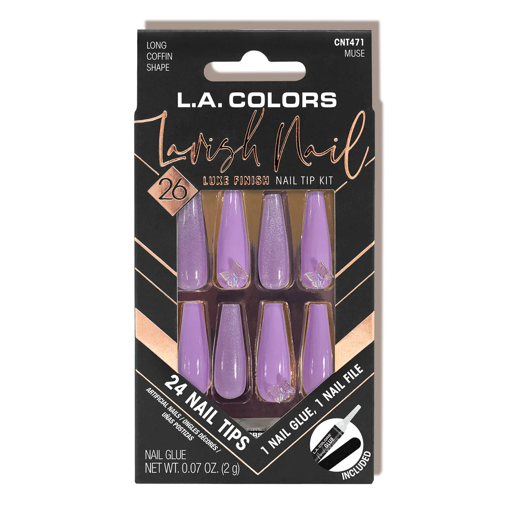 LA COLORS LAVISH LUXE FINISH NAIL TIP KIT