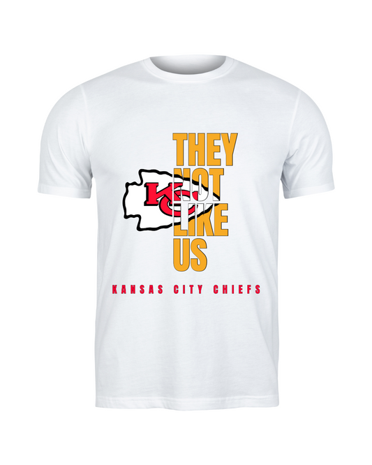 They Not Like Us- Kansas City Chiefs, Yellow Letters