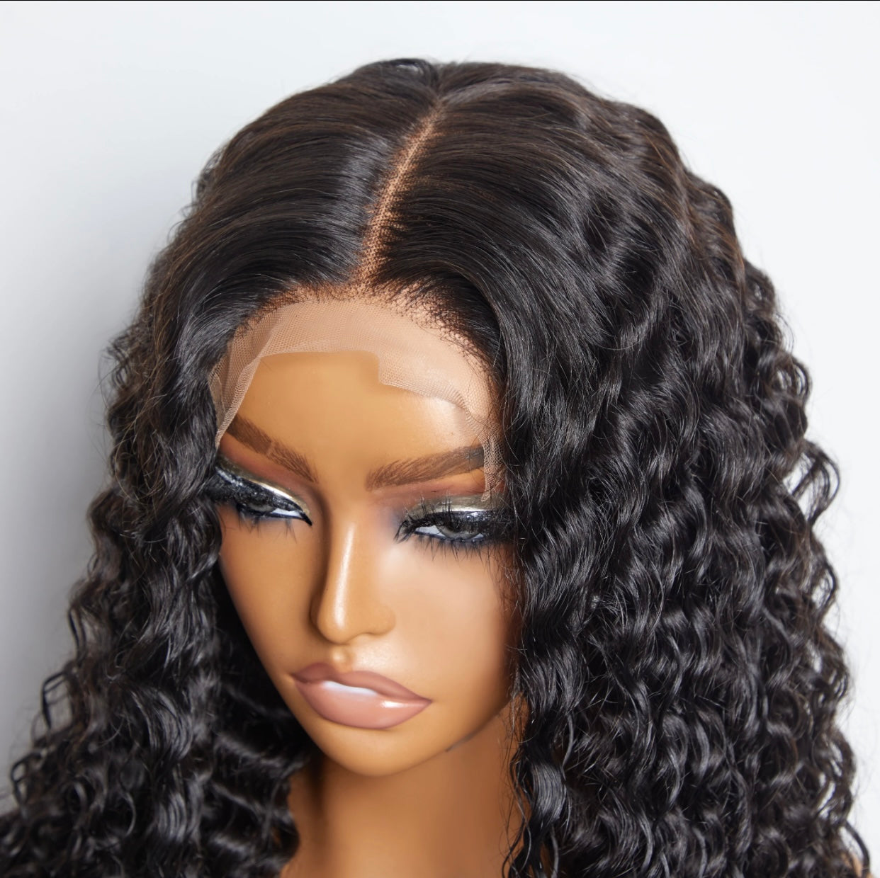 A1 Hair Collection| 4X4 Closure,  Deep Wave Human Hair Wig, 180% Density, Arika