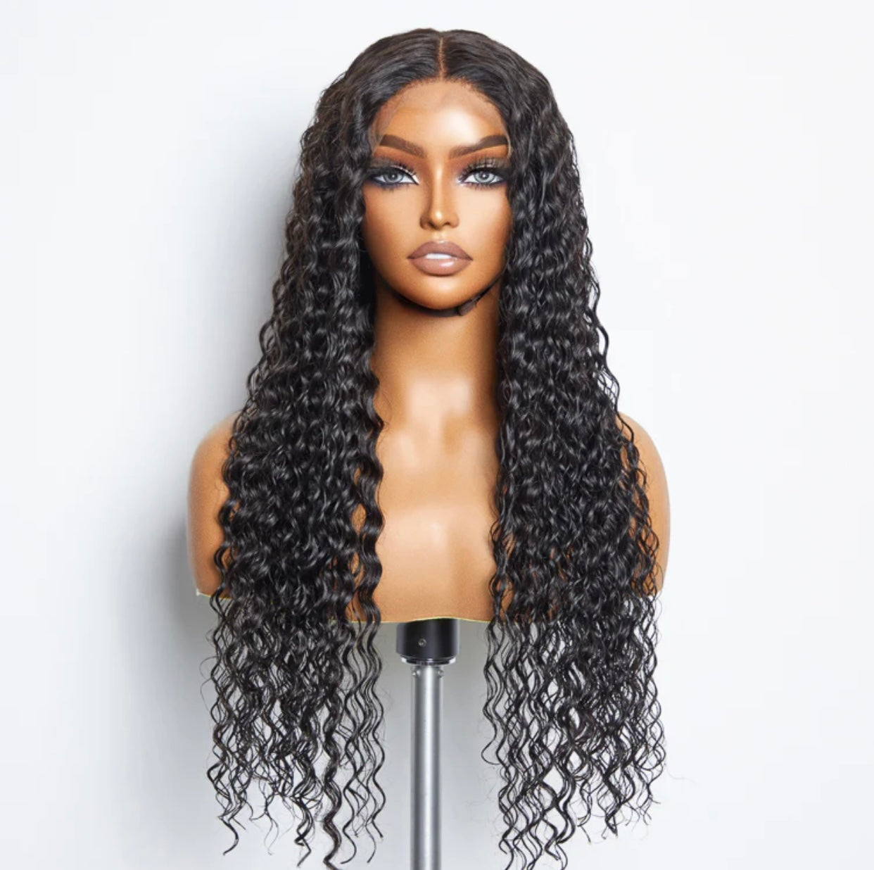 A1 Hair Collection| 18 inch Deep Wave Human Hair Wig