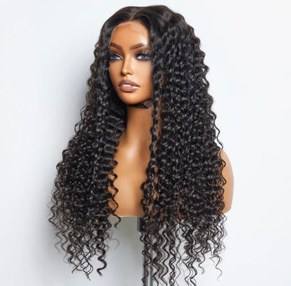 A1 Hair Collection| 18 inch Deep Wave Human Hair Wig