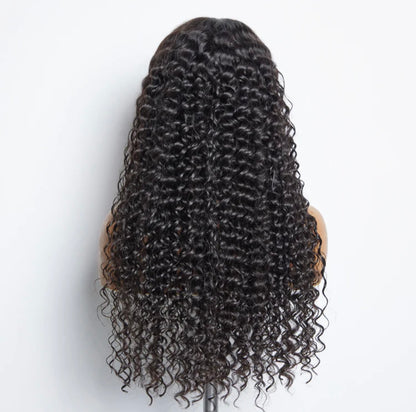 A1 Hair Collection| 18 inch Deep Wave Human Hair Wig