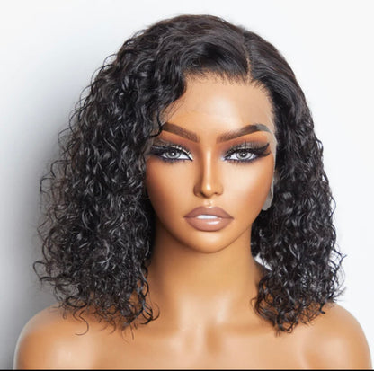 A1 Hair Collection| 14 inch Water Wave Glueless Human Hair Wig, Rory