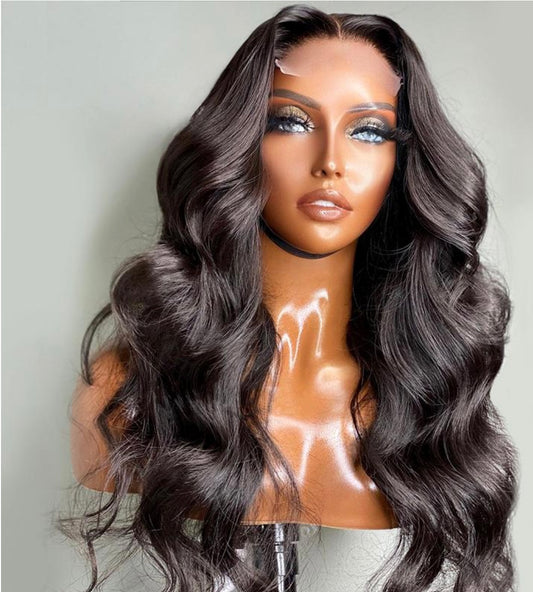 A1 Hair Collection| Wear & Go HD Lace Closure Wig 4x4 Body Wave, Glueless Wig, 200 % Density, Asia