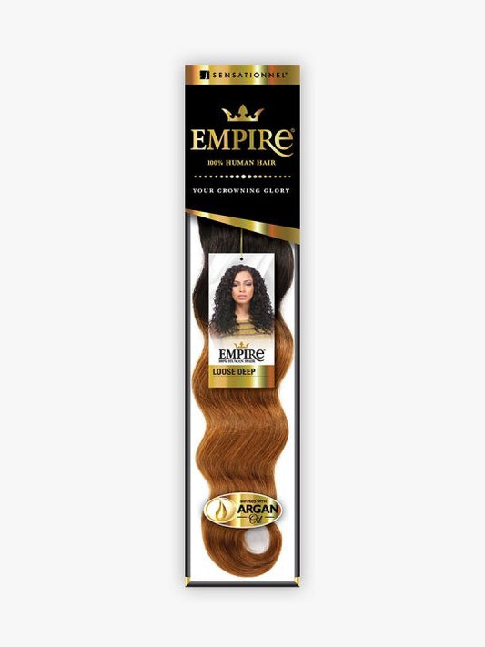 SENSATIONNEL EMPIRE LOOSE DEEP 100% HUMAN HAIR 18 INCHES