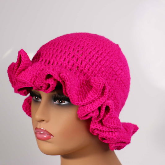 Fashion Ruffle Bucket Hat