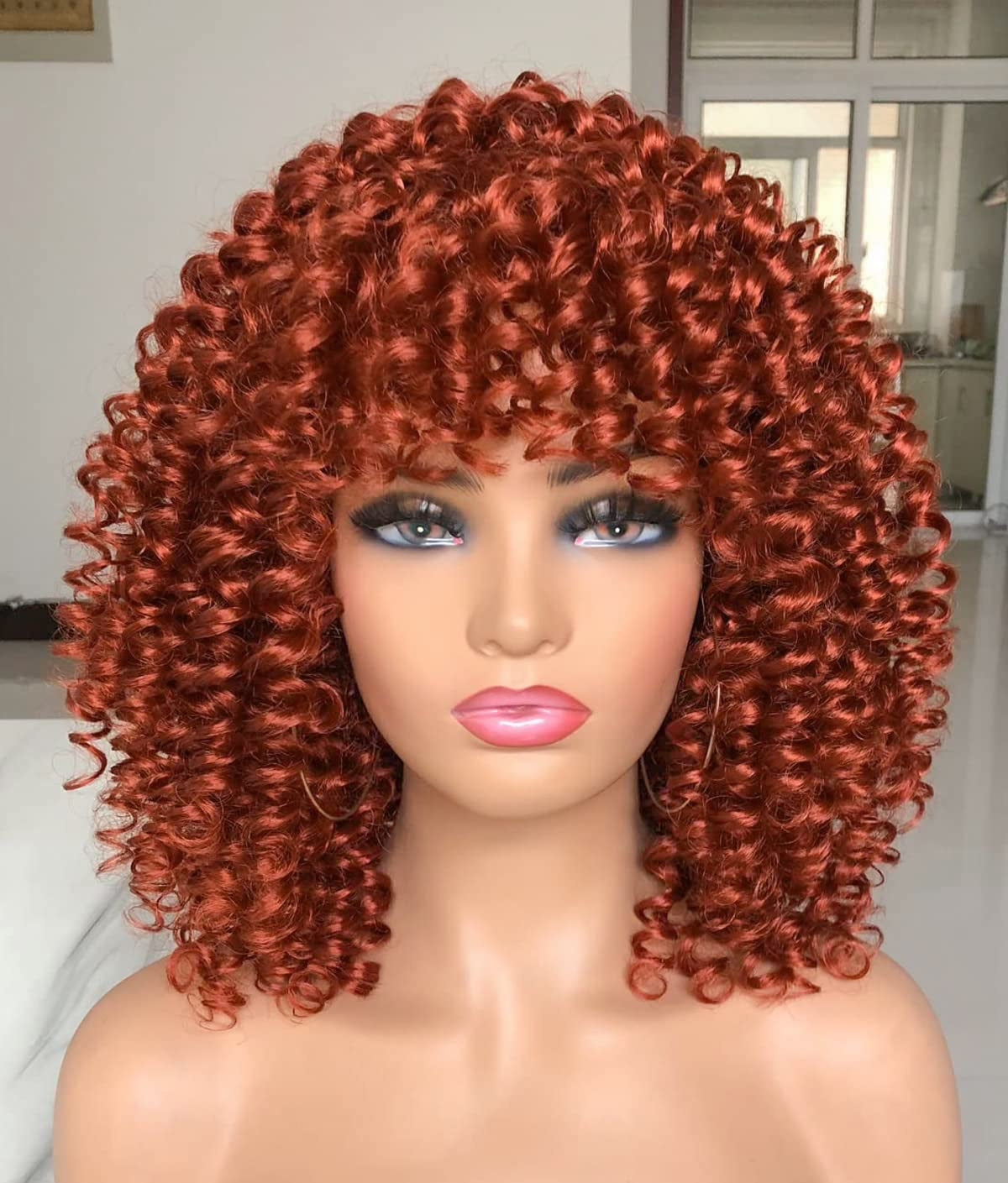 A1 Hair Collection| Curly Bob With Bangs, Highlights, Spiral Curls, Lillian