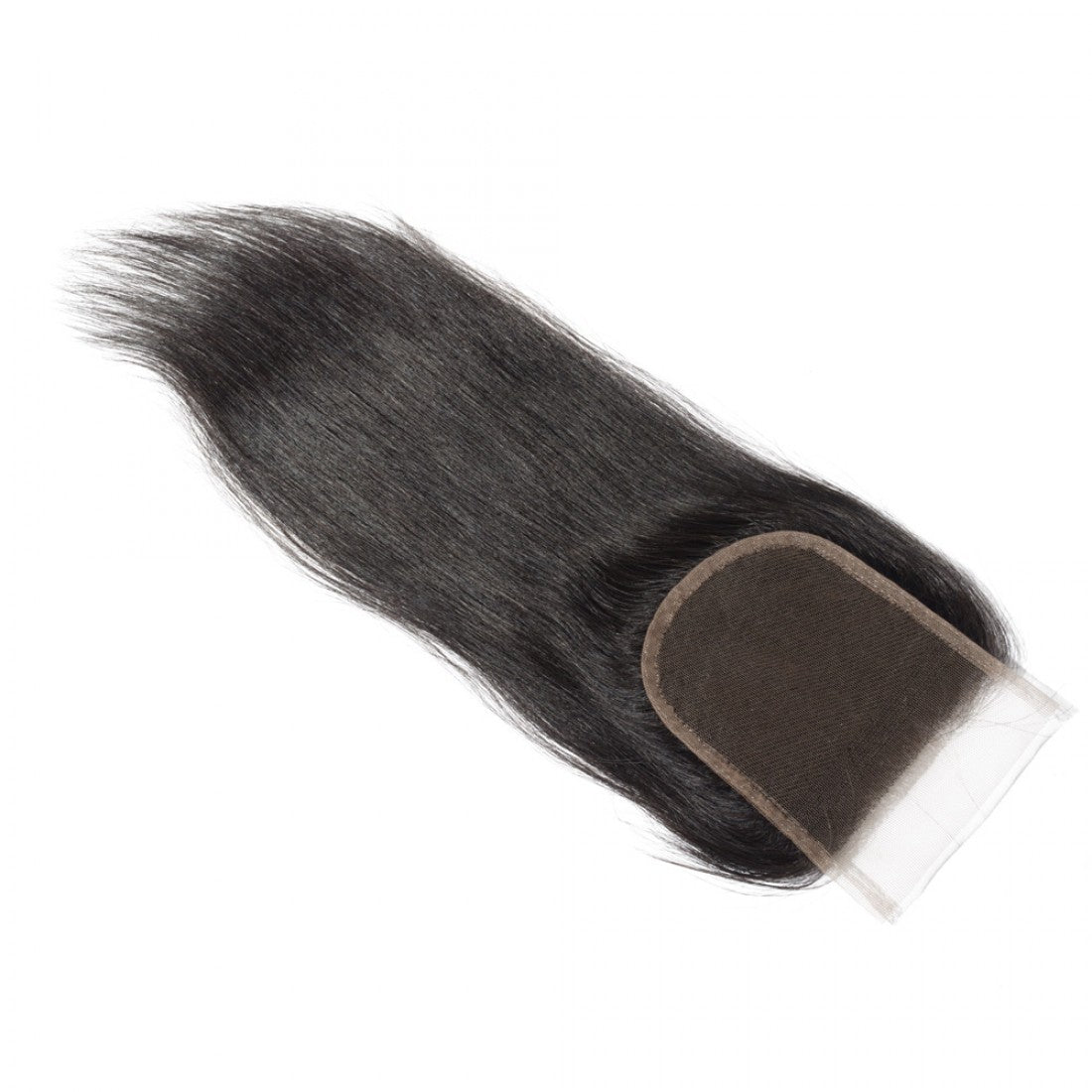 4.5" x 4.5" 14 inch Straight Free Parted Lace Closure #1B Natural Black